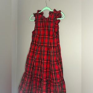 J Crew Factory Red Plaid Dress